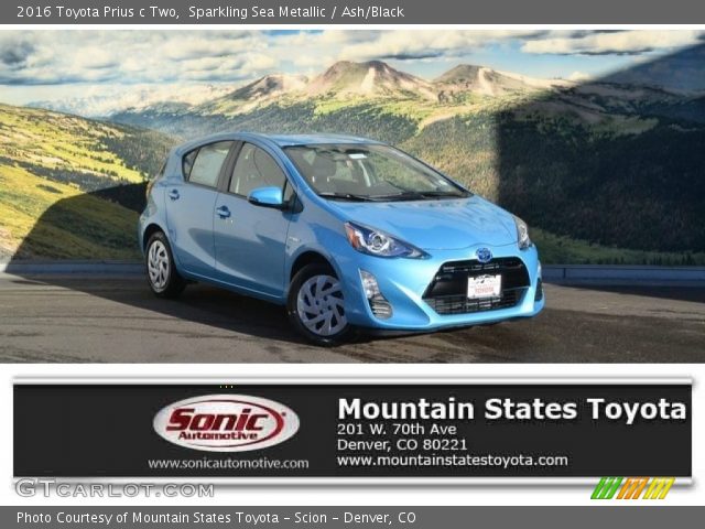 2016 Toyota Prius c Two in Sparkling Sea Metallic