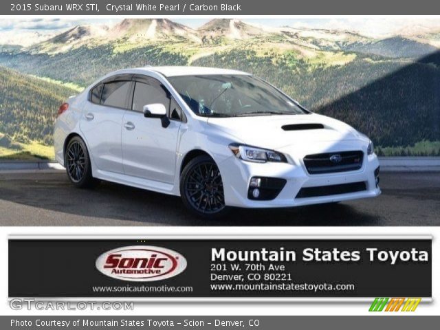 2015 Subaru WRX STI in Crystal White Pearl