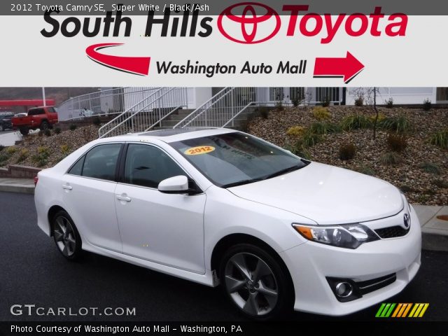 2012 Toyota Camry SE in Super White
