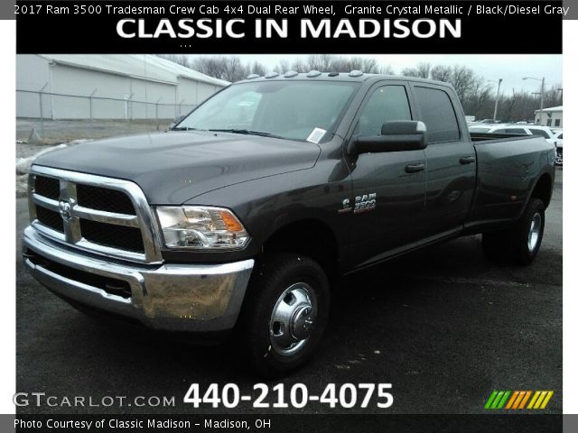 2017 Ram 3500 Tradesman Crew Cab 4x4 Dual Rear Wheel in Granite Crystal Metallic