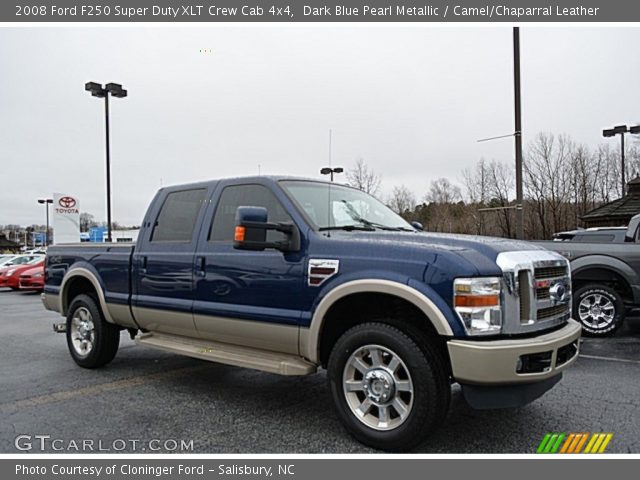 2008 Ford F250 Super Duty XLT Crew Cab 4x4 in Dark Blue Pearl Metallic