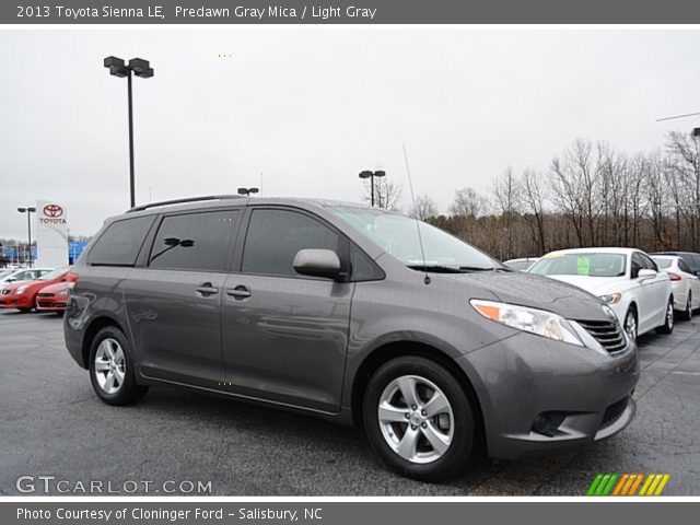 2013 Toyota Sienna LE in Predawn Gray Mica