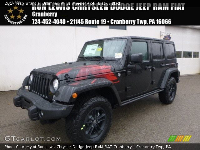 2017 Jeep Wrangler Unlimited Willys Wheeler 4x4 in Black