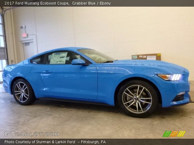 2017 Ford Mustang Ecoboost Coupe in Grabber Blue