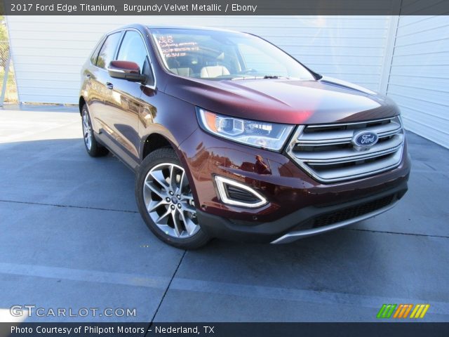 2017 Ford Edge Titanium in Burgundy Velvet Metallic