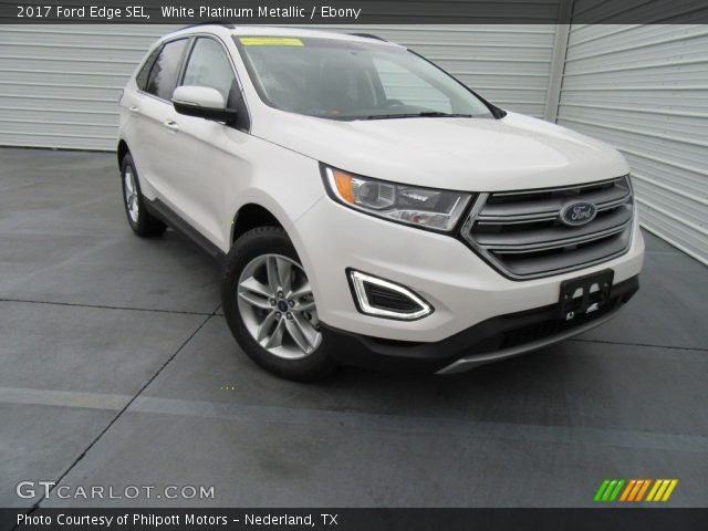 2017 Ford Edge SEL in White Platinum Metallic