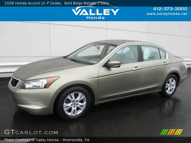2008 Honda Accord LX-P Sedan in Bold Beige Metallic