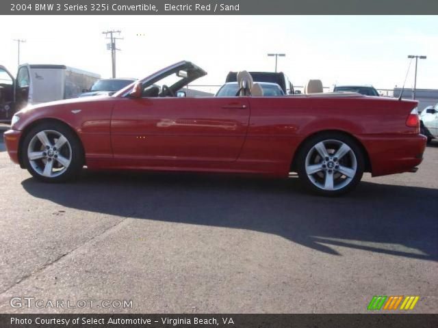 2004 BMW 3 Series 325i Convertible in Electric Red