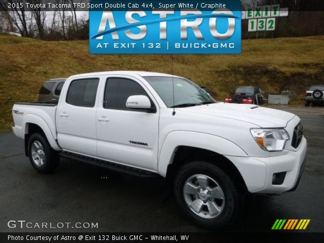 2015 Toyota Tacoma TRD Sport Double Cab 4x4 in Super White