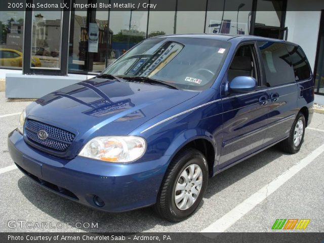 2005 Kia Sedona LX in Imperial Blue Metallic