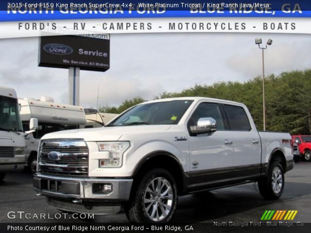 2015 Ford F150 King Ranch SuperCrew 4x4 in White Platinum Tricoat