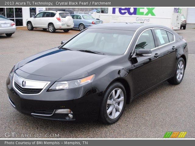2013 Acura TL Technology in Crystal Black Pearl