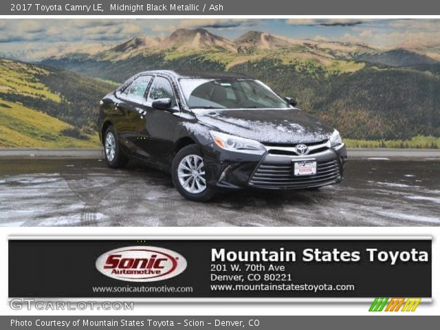 2017 Toyota Camry LE in Midnight Black Metallic