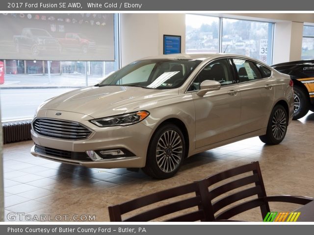 2017 Ford Fusion SE AWD in White Gold