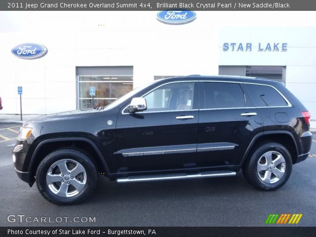 2011 Jeep Grand Cherokee Overland Summit 4x4 in Brilliant Black Crystal Pearl