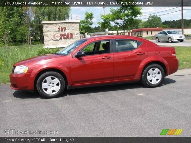 2008 Dodge Avenger SE in Inferno Red Crystal Pearl