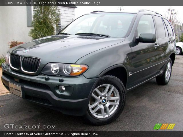 2005 BMW X5 3.0i in Highland Green Metallic