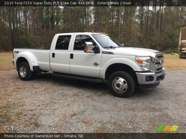 2015 Ford F350 Super Duty XLT Crew Cab 4x4 DRW in Oxford White