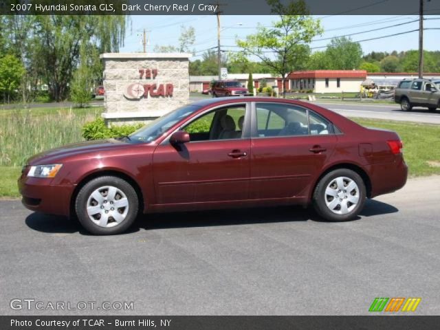 2007 Hyundai Sonata GLS in Dark Cherry Red