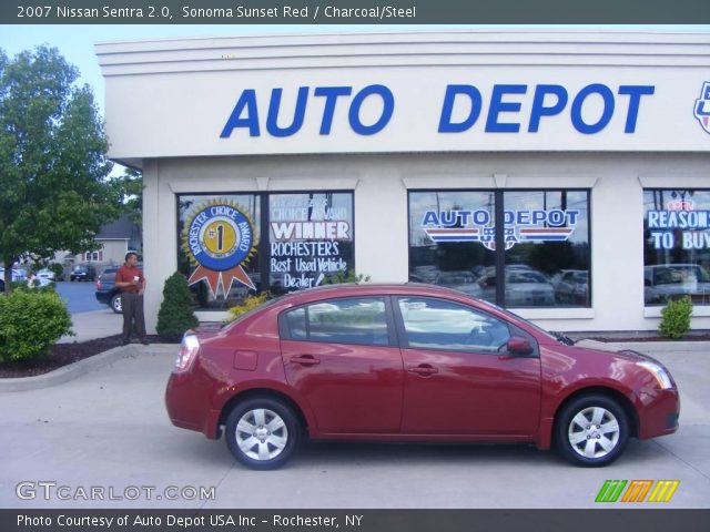 2007 Nissan Sentra 2.0 in Sonoma Sunset Red