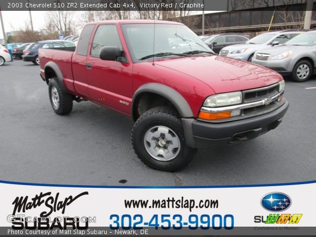 2003 Chevrolet S10 ZR2 Extended Cab 4x4 in Victory Red