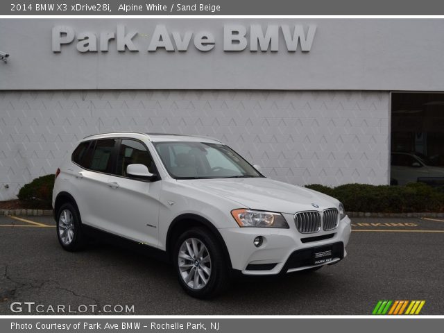2014 BMW X3 xDrive28i in Alpine White