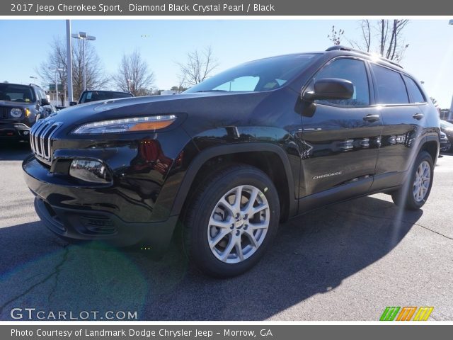 2017 Jeep Cherokee Sport in Diamond Black Crystal Pearl