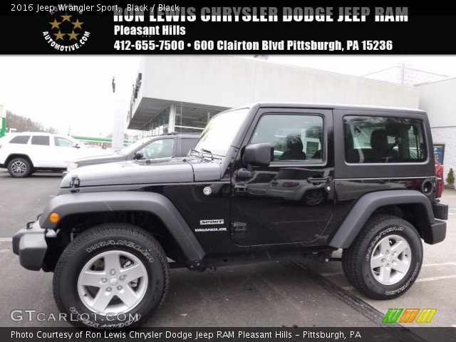 2016 Jeep Wrangler Sport in Black