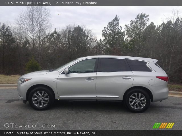 2015 Infiniti QX60 3.5 AWD in Liquid Platinum