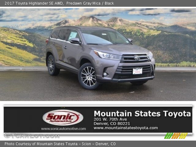 2017 Toyota Highlander SE AWD in Predawn Gray Mica