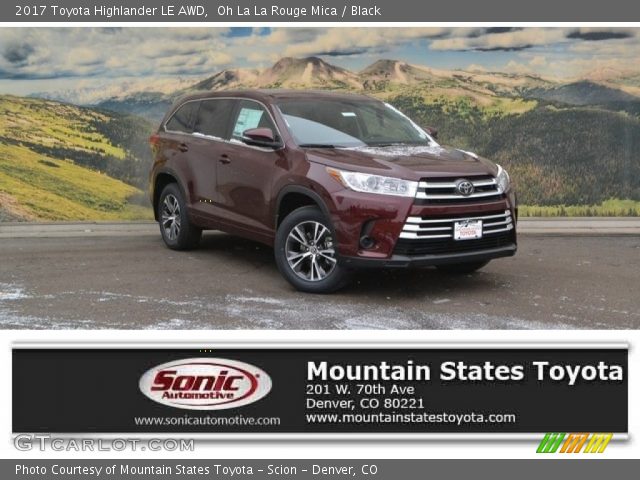 2017 Toyota Highlander LE AWD in Oh La La Rouge Mica