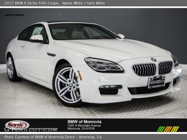 2017 BMW 6 Series 640i Coupe in Alpine White