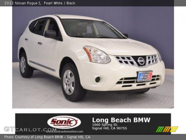 2013 Nissan Rogue S in Pearl White