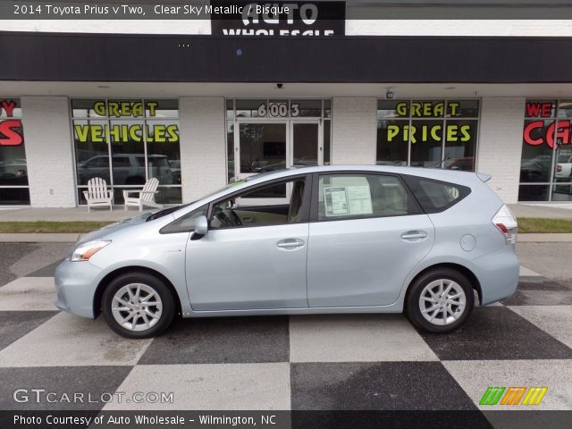 2014 Toyota Prius v Two in Clear Sky Metallic