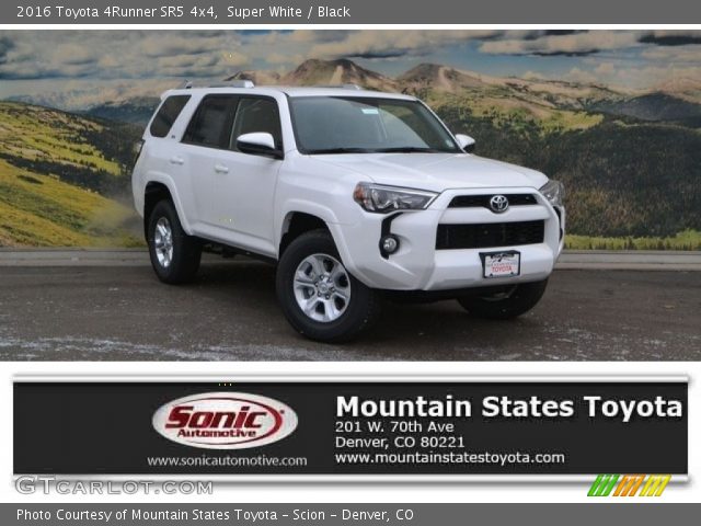 2016 Toyota 4Runner SR5 4x4 in Super White