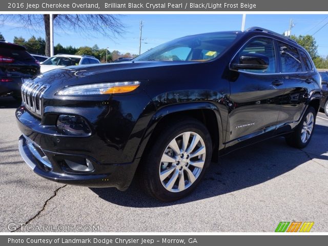 2016 Jeep Cherokee Overland in Brilliant Black Crystal Pearl