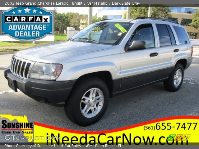 2003 Jeep Grand Cherokee Laredo in Bright Silver Metallic