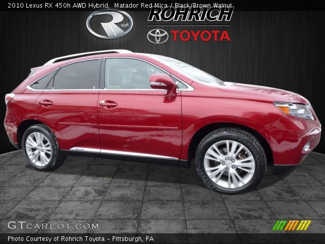 2010 Lexus RX 450h AWD Hybrid in Matador Red Mica