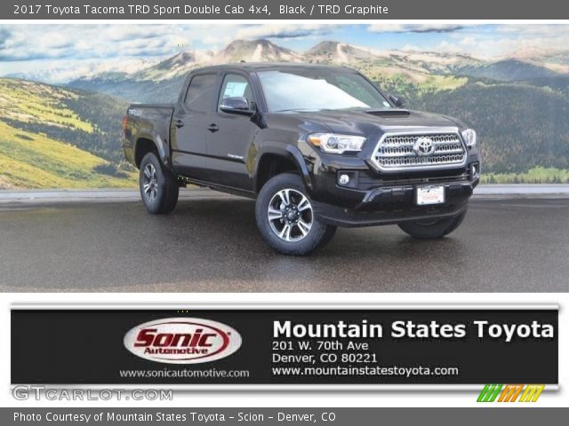 2017 Toyota Tacoma TRD Sport Double Cab 4x4 in Black