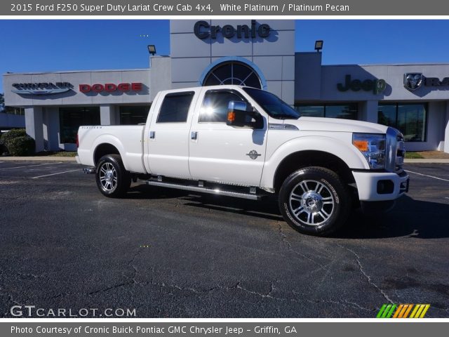 2015 Ford F250 Super Duty Lariat Crew Cab 4x4 in White Platinum