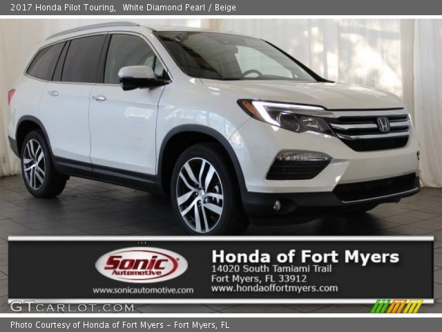 2017 Honda Pilot Touring in White Diamond Pearl