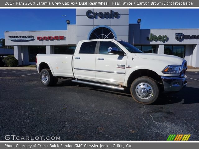 2017 Ram 3500 Laramie Crew Cab 4x4 Dual Rear Wheel in Pearl White