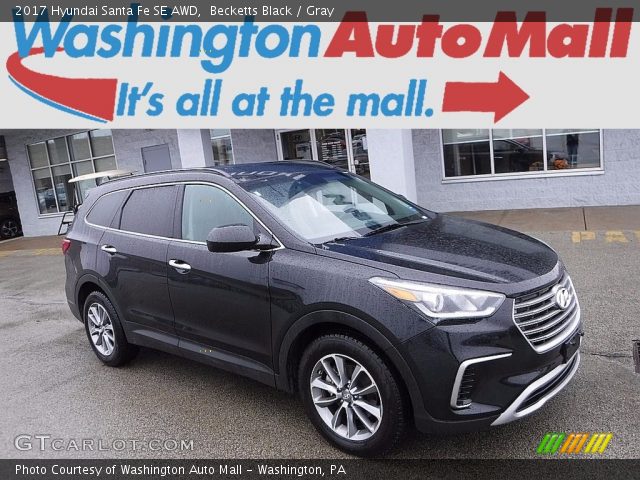 2017 Hyundai Santa Fe SE AWD in Becketts Black