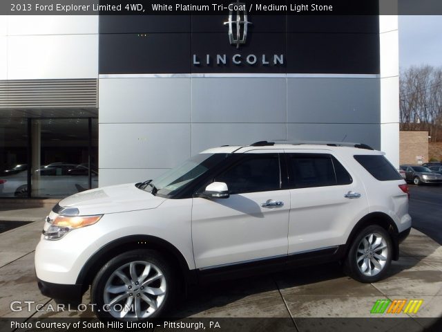 2013 Ford Explorer Limited 4WD in White Platinum Tri-Coat
