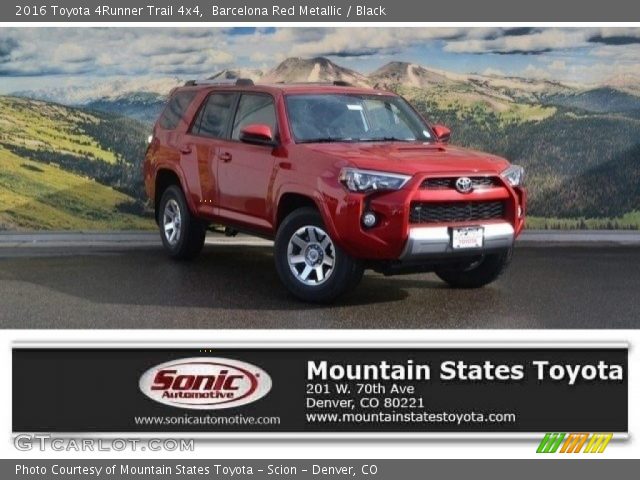 2016 Toyota 4Runner Trail 4x4 in Barcelona Red Metallic