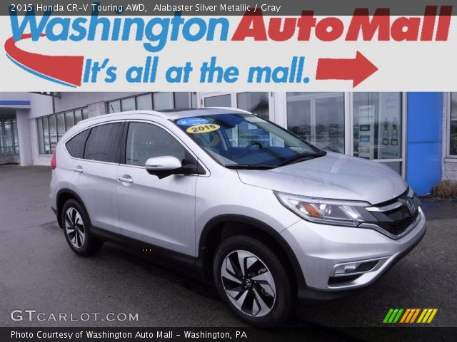 2015 Honda CR-V Touring AWD in Alabaster Silver Metallic