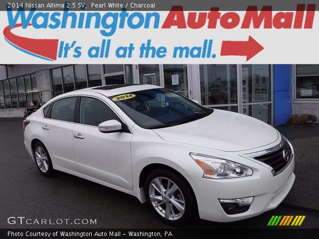 2014 Nissan Altima 2.5 SV in Pearl White