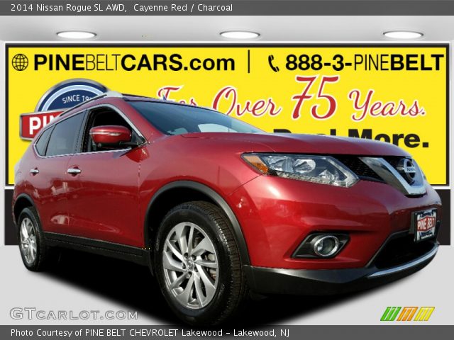 2014 Nissan Rogue SL AWD in Cayenne Red