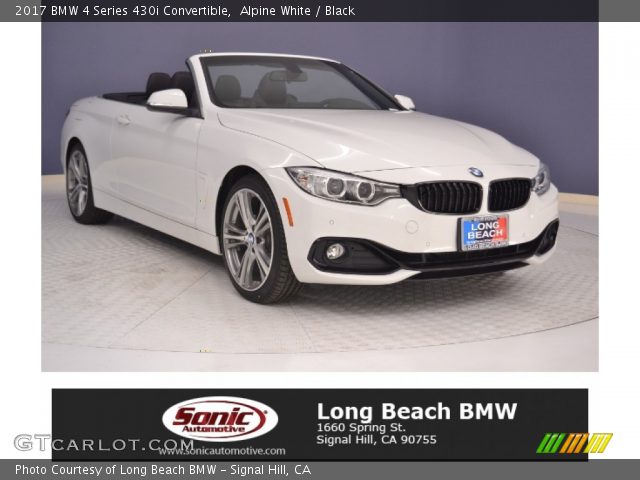 2017 BMW 4 Series 430i Convertible in Alpine White