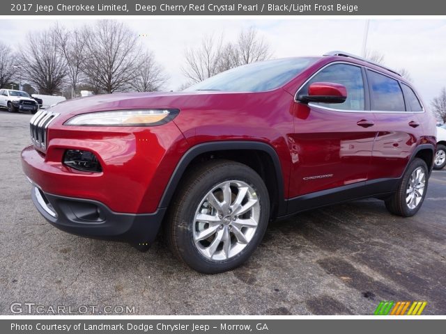 2017 Jeep Cherokee Limited in Deep Cherry Red Crystal Pearl